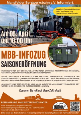 Saisoneröffnung 2025 bei der Mansfelder Bergwerksbahn