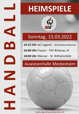 Plakat Handball Heimspieltag