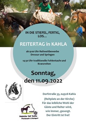 Plakat Reitertag