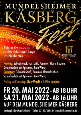 Plakat Käsbergfest 2022 (Bild vergrößern)