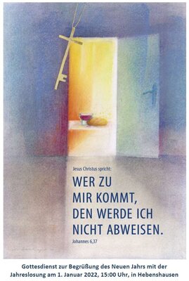 Plakat Neujahrsgottesdienst (Bild vergrößern)
