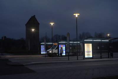 Ausstellung am Bahnhof in Pritzwalk © Lars Schladitz