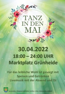 Plakat Tanz in den Mai, Foto: Gemeinde Grünheide (Mark) (Bild vergrößern)