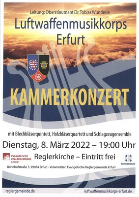 Kammerkonzert Luftwaffenmusikkorps Erfurt