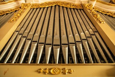 Die Orgel von Gottfried Silbermann in der Burgker Schlosskapelle. Foto Dominik Ketz - Regionalverbund Thüringer Wald e.V.