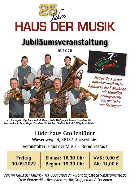 Gemeinde Großenlüder - Konzert mit den 7 Rhöner Franken