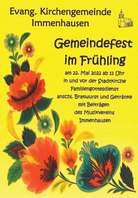 Plakat Gemeindefest 2022