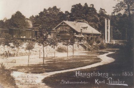 Hostorische Aufnahme Bahnhof Hangelsberg, Foto: Hist. Bahnhof Hangelsberg