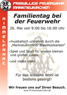 Plakat Familientag 2022 der FF Markneukrichen