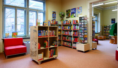 Roter Raum in der Kinderbibliothek