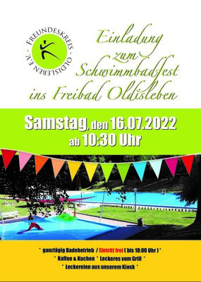 Schwimmbadfest in Oldisleben