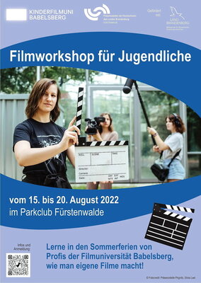 Plakat Filmworkshop für Jugendliche