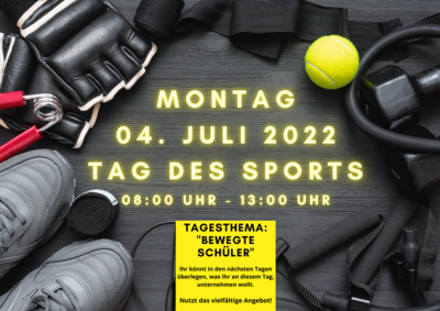 Poster Tag des Sports