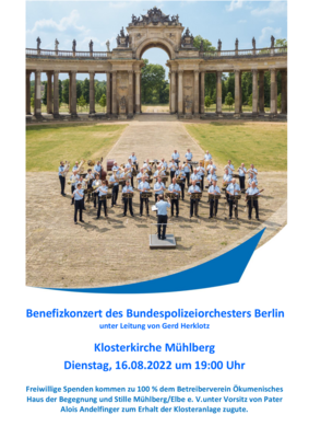 Plakat Benefizkonzert Bundespolizeiorchester Berlin