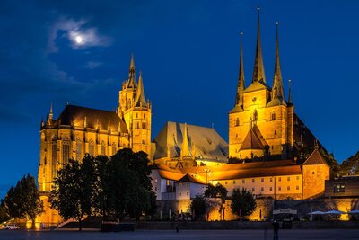 Erfurt, Dom und Severikirche, Foto: Clewe2807 (Bild vergrößern)