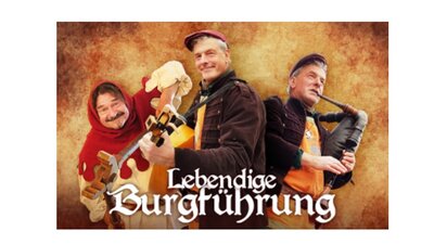 Lebendige Burgführung mit seine Akteuren Quelle: www.burgrabenstein.de