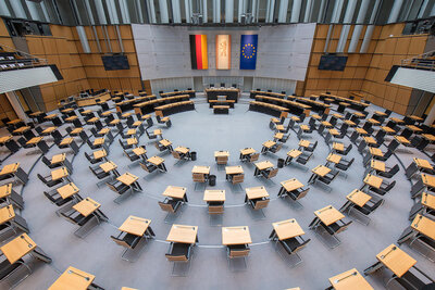 Plenarsaal des Abgeordnetenhauses Berlin © Landesarchiv Berlin, Thomas Platow (Bild vergrößern)