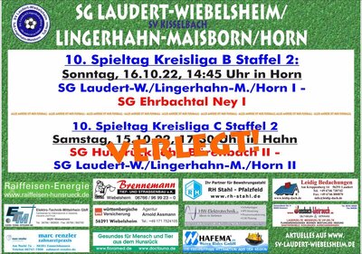 10. Spieltag der SG Laudert/Lingerhahn/Horn I