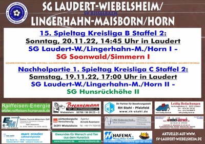 15. Spieltag der SG Laudert/Lingerhahn/Horn I (Bild vergrößern)
