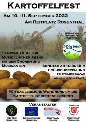 Plakat Kartoffelfest