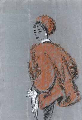 Irena von Rügen, Zeichnung coloriert (Bild vergrößern)