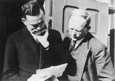 Eberhard Bethge und Dietrich Bonhoeffer im Jahr 1938 (Quelle: Dietrich-Bonhoeffer-Portal) (Bild vergrößern)