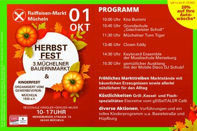 Programm zum Herbstfest 2022