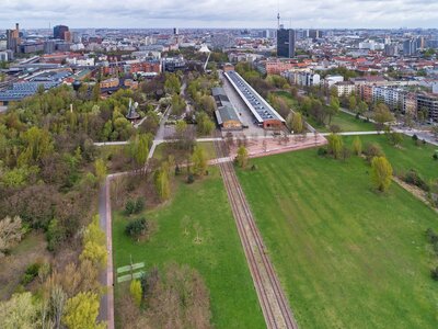 Gleisdreieck Park in Berlin, Foto: A. Savin (Free Art License 1.3)