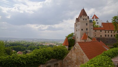 Burg Trausnitz, Blick auf Landshut, Foto: Diego Delso (CC BY-SA 3.0)