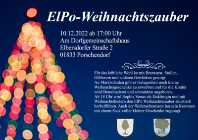 Flyer ElPo-Weihnachtszauber (Bild vergrößern)