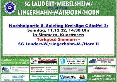 Nachholspiel der SG Laudert/Lingerhahn/Horn II