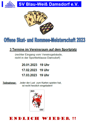 Skat- und Rommee-Meisterschaft 2023