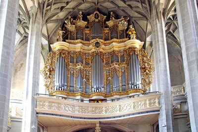 Marktkirche in Halle, Große Orgel (Schuke, 1984), Foto: Thomas Hummel (Bild vergrößern)