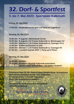 Sportfest auf dem Sportplatz Kalkreuth