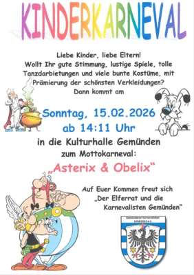 Veranstaltung: Kinderkarneval So 15.​02.​2026