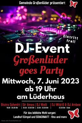 DJ-Event in Großenlüder am Lüderhaus (Bild vergrößern)