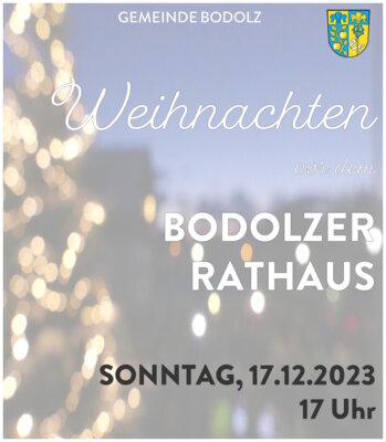 Weihnachten vor dem Bodolzer Rathaus (Bild vergrößern)