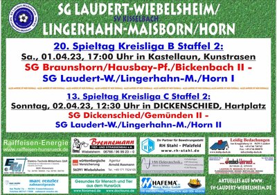13. Spieltag der SG Laudert/Lingerhahn/Horn II