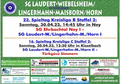 16./23. Spieltag der SG Laudert/Lingerhahn/Horn I