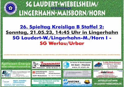 26. Spieltag der SG Laudert/Lingerhahn/Horn I (Bild vergrößern)