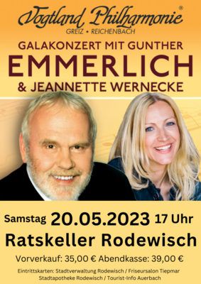 Galakonzert mit Gunther Emmerlich & Jannette Wernecke