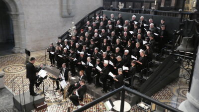 Die Chorgemeinschaft Olzheim-Stadtkyll bei der Messe zum Abschluss den Pilgerjahres im Trierer Dom 2019  (Bild vergrößern)