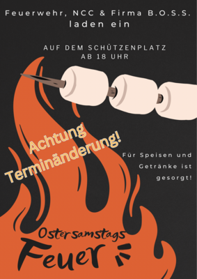 Flyer Ostersamstags-Feuer