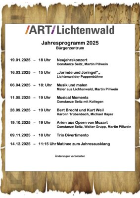 Unsere Planung 2025
