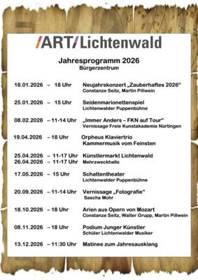 Unser Kulturprogramm 2026
