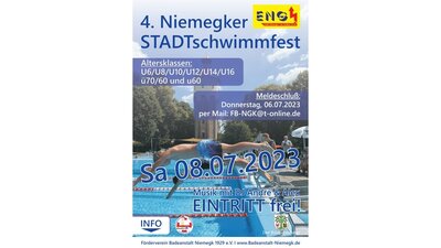 Flyer Schwimmfest Niemegk 2023