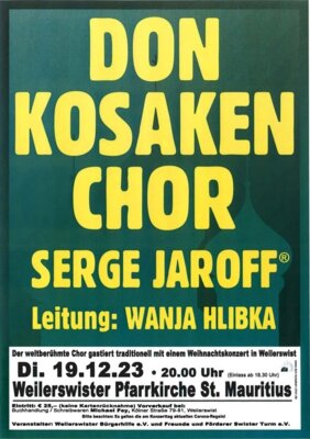 Veranstaltung: Festliches Konzert mit den Original Don Kosaken