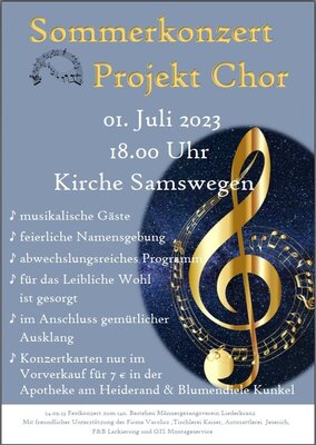 Sommerkonzert - Projekt Chor