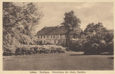 Das Herrenhaus in Lebus 1911-1945  - Vortrag im Museum Haus Lebuser Land