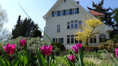 Karl Foersters Wohnhaus in Bornim, Foto: Kristina Scheller (Bild vergrößern)